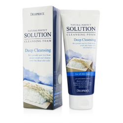 Deoproce Natural Cleansing Foam Deep Cleansing пенка для глубокого очищения с рисовой пудрой