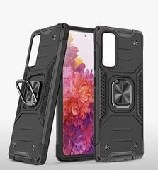 Противоударный чехол для Xiaomi Redmi Note 12 5G черный с пластиной для магнитного автодержателя и кольцом подставкой, чехол на Редми Нот 12