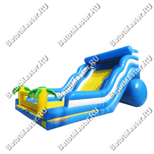 Большой надувной батут-горка "Волна - 2" 10*6*5 м