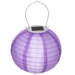Светильник дачный на солн. батарее «Фонарик» 20 см, 1 лампа LED, с подвесом, Фиолетовый