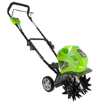Культиватор аккумуляторный Greenworks G40TLK4 40V с аккумулятором 4 А.ч и зарядным устройством