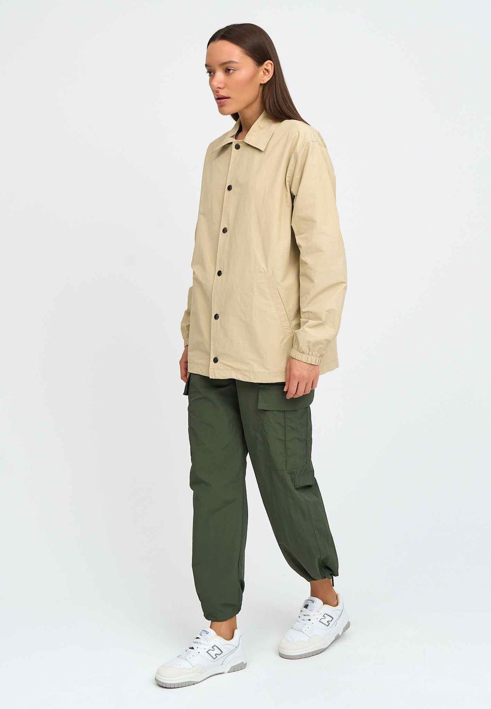 Куртка Kefirmaykifer Коуч Оверсайз песочный