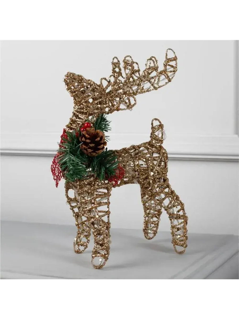 Светодиодная фигура "Олень золотистый"