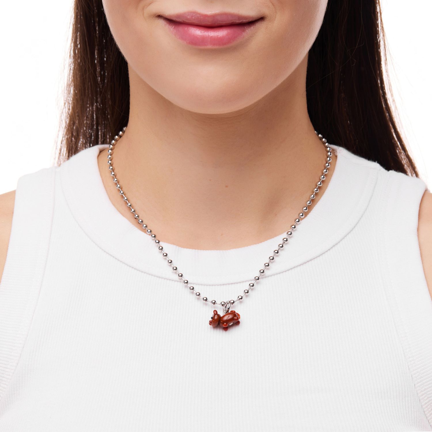 Колье Favorite Fluffy Necklace - Chocolate British Cat