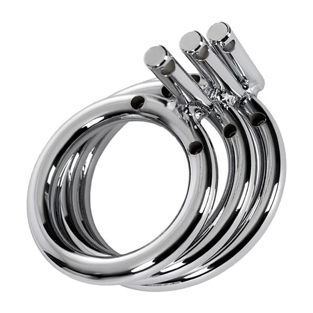 Серебристый пояс верности на замочке ToyFa Metal 717203