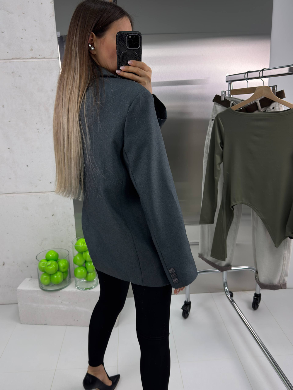 Блейзер женский арт. 1106 цвет "серый"