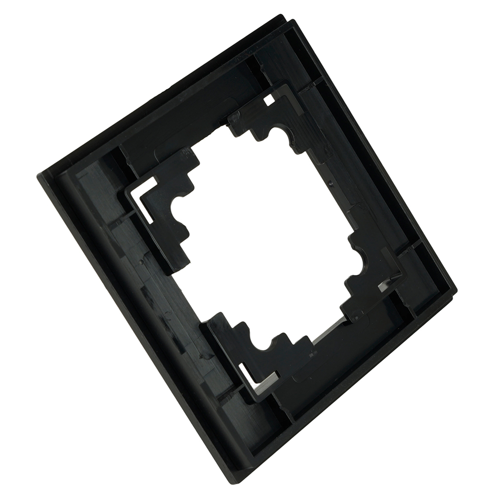 Рамка 1-местная, металл, STEKKER MFR00-7001-05, серия Катрин, черный 50012