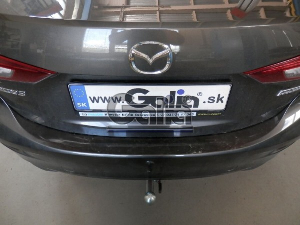 Фаркоп оцинкованный Galia M135A для Mazda 3 седан 2013-(паспорт и сертификат в комплекте)(без электрики)