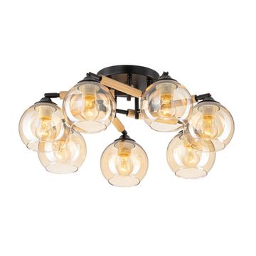 Люстра поворотная 7*Е27 CL133171 чёрный Tika Citilux