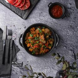 Блюдо круглое 18 см h4 см 570 мл с ручками Smooth   P.L. Proff Cuisine [4]