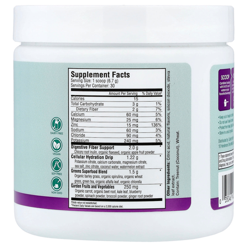 Country Farms, Refreshers, суперзелень и электролиты, со вкусом маракуйи, 201 г (7,09 унции)