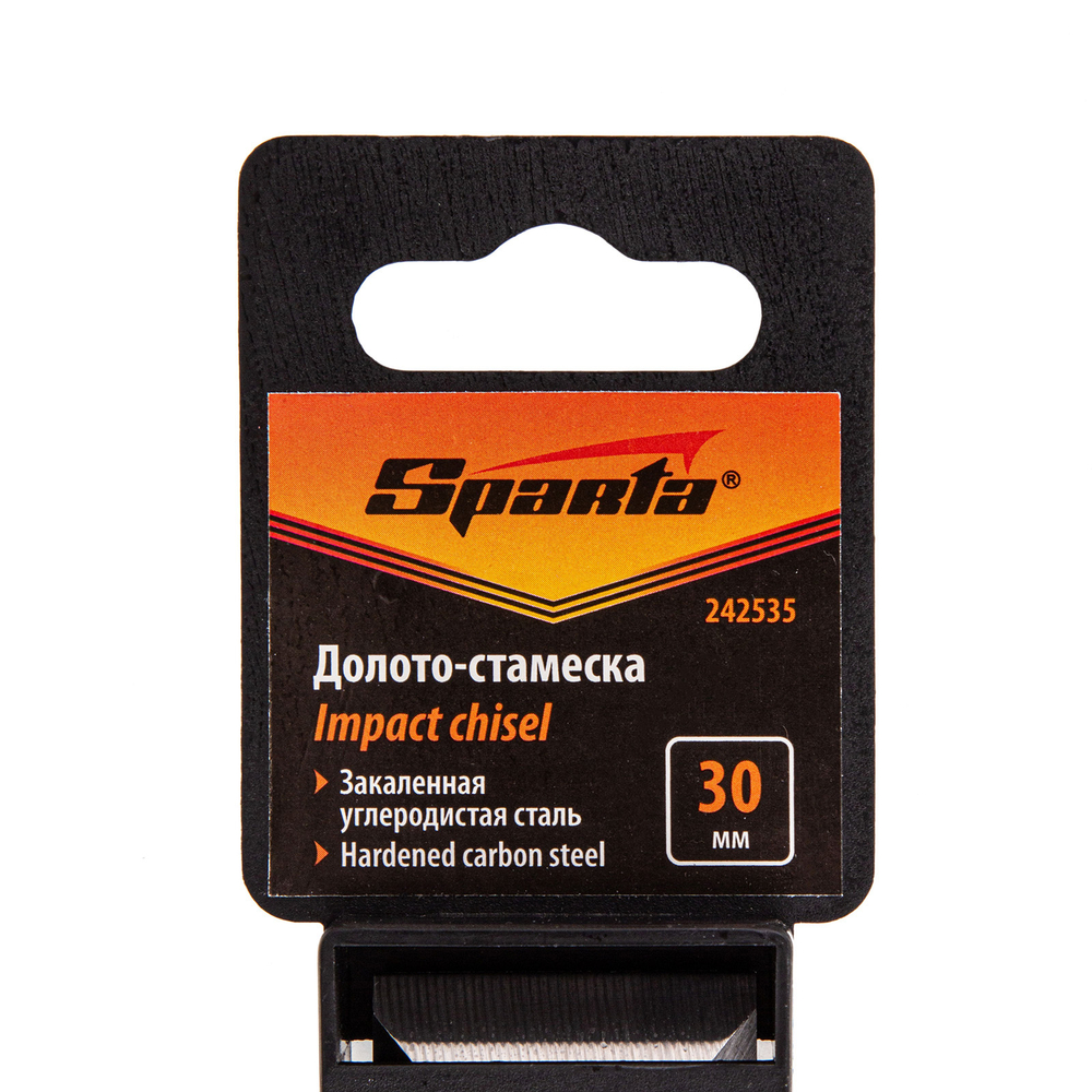 Долото-стамеска 30 мм, деревянная рукоятка Sparta