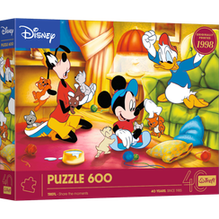 Pazl / Пазлы / Puzzles - "600" - 40th anniversary Trefl - Mickey Mouse and Friends