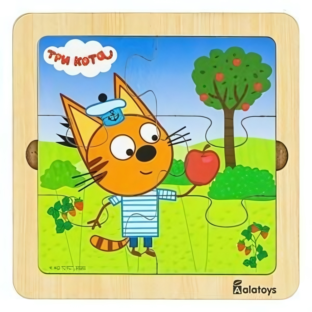 Пазлы деревянные "Три кота.Коржик" (Алатойс)