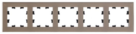 Рамка 5-м AtlasDesign Nature органич. стекло шампань SE ATN320505