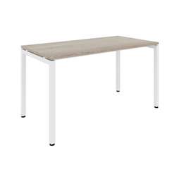 Стол рабочий Steel 11140+11101 Дуб Светлый / Белый