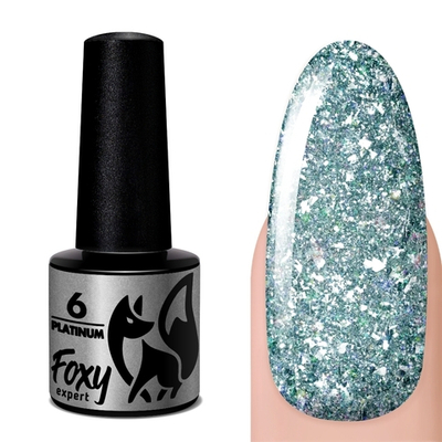 Foxy Гель-лак дизайн (Gel polish PLATINUM) #06, 5 ml