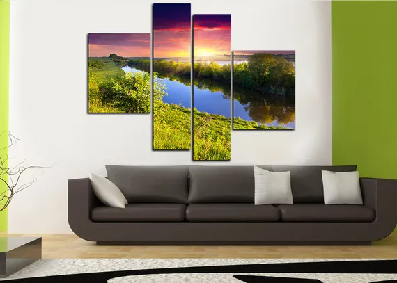 Модульная картина "Спокойный залив"