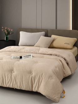 Одеяло-покрывало стёганое «Уютный акцент», цв. кремовый, 200*230 см