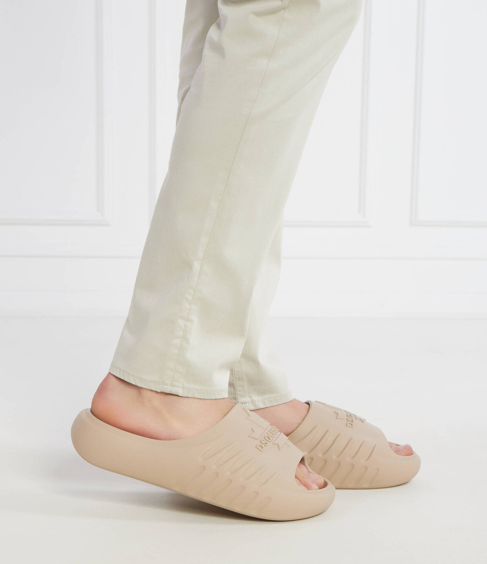 Шлепанцы Slides Dsquared2 - кремовый (FFM0025 17200001)