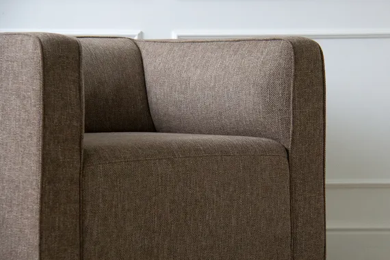 Кресло Cube (коричневый, рогожка)