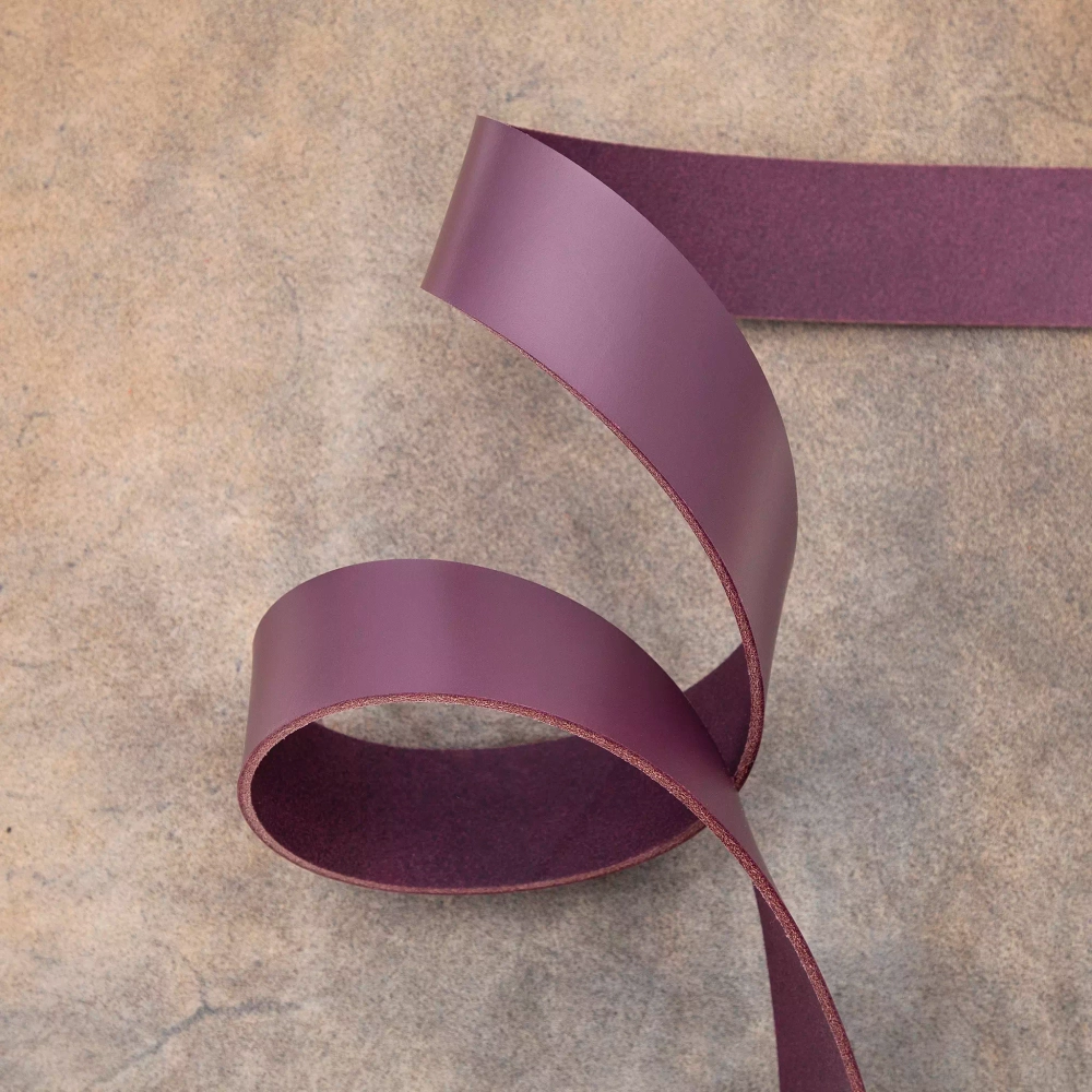 Ременная заготовка Dakota Burgundy (2,8+ мм), цв. Бордовый