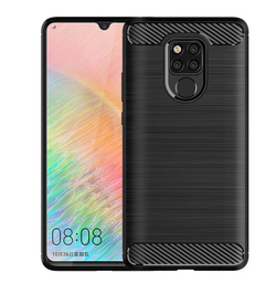 Чехол для Huawei Mate 20X цвет Black (черный), серия Carbon от Caseport