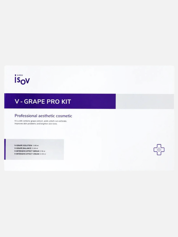 Набор Карбокси-терапия и пилинг с детокс-эффектом V-Grape Pro Kit, ISOV Sorex