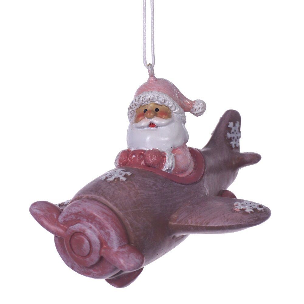 GAEM Фигурка декоративная подвесная "Снеговик/Дед Мороз", L10 W8,5 H7 см, 2в.