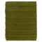 Плед из хлопка с буклированной вязкой оливкового цвета из коллекции essential, 130х170 см