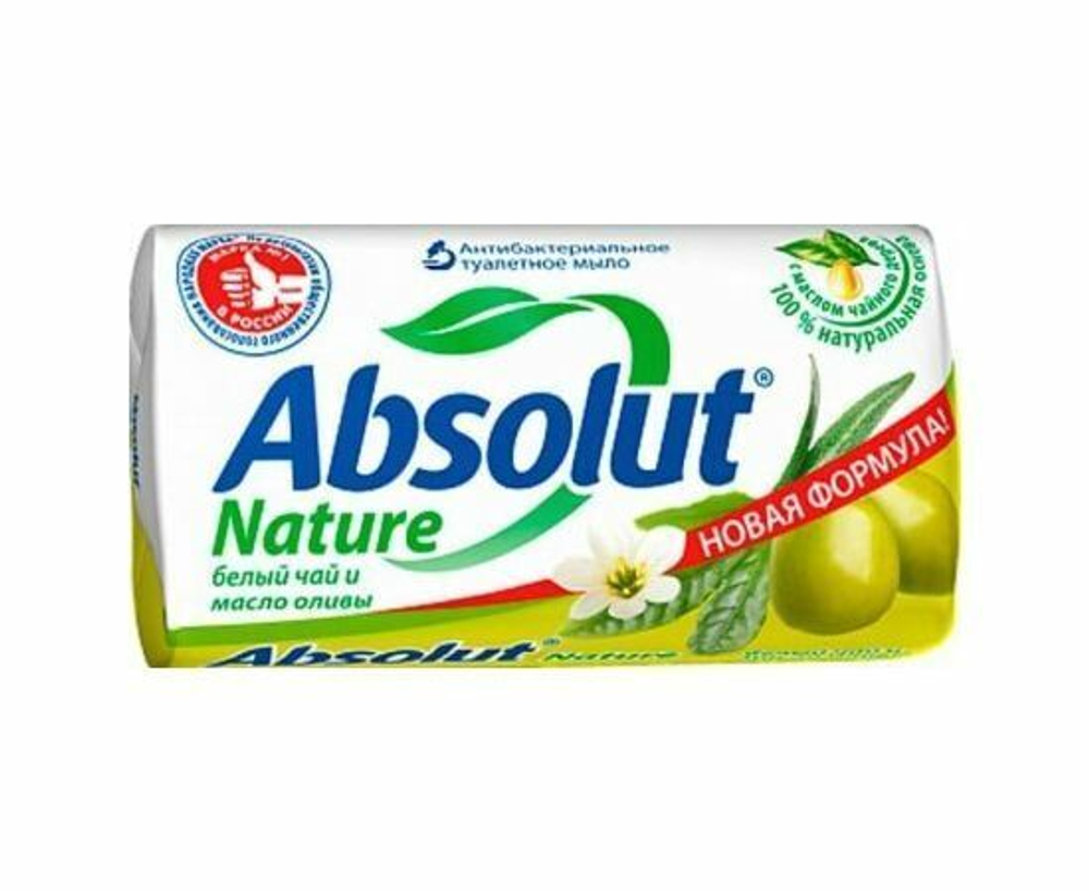 Туалетное мыло Абсолют Белый чай NATURE, 90 гр.