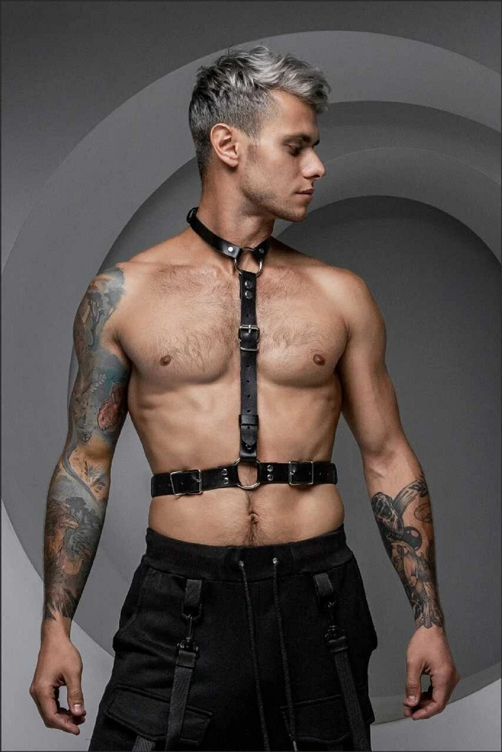 Портупея мужская Mars кожа черный L/XL