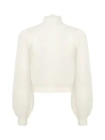 Ажурный кардиган EVA, Молочный