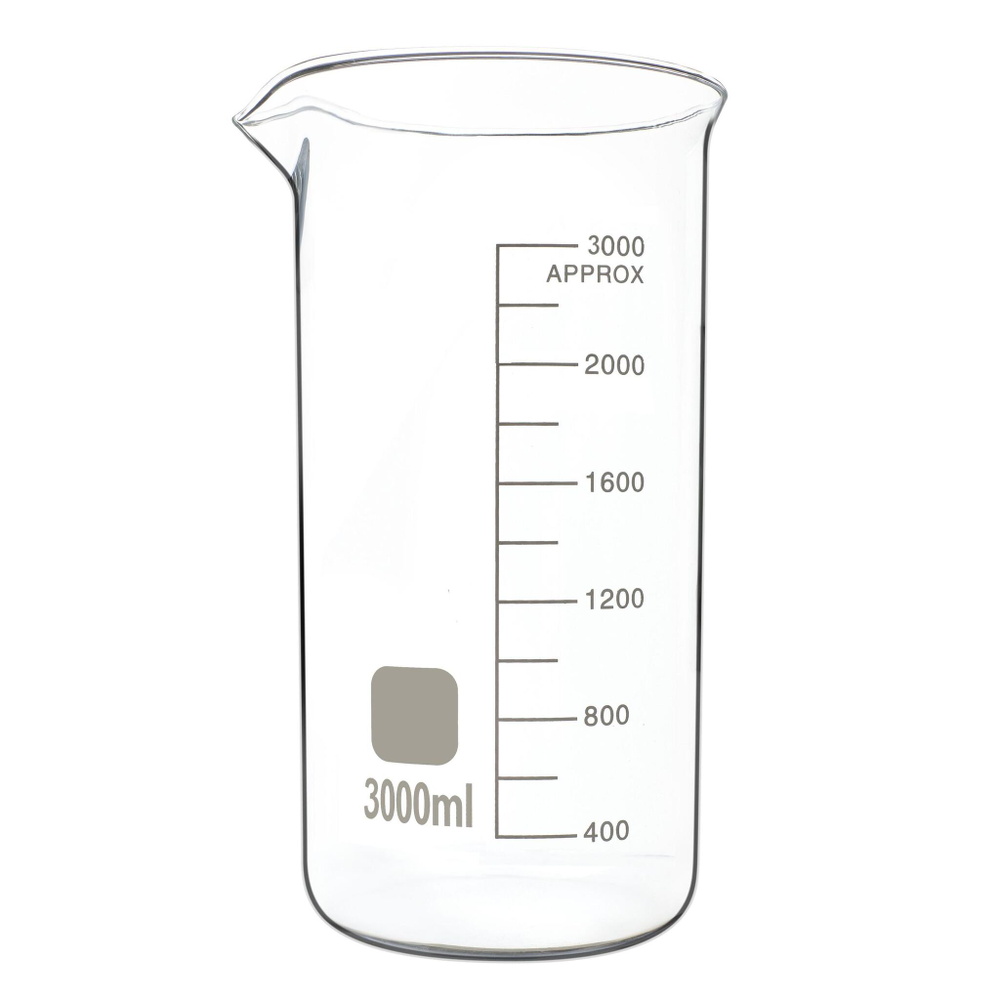 Стакан лабораторный высокий, 3000 мл