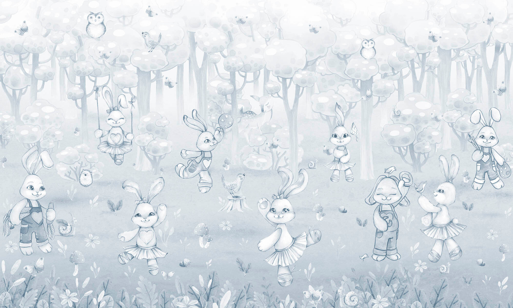 Дизайнерские обои Wall Street Rabbit Room