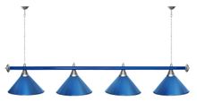 Лампа STARTBILLIARDS 4 пл. (плафоны золотые,штанга хром,фурнитура золото)