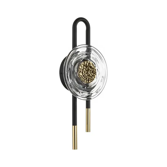 5407/6WL MODERN ODL_EX24 101 черный/золотой/металл/стекло Бра LED 6W 3000K 688Лм MAGNET
