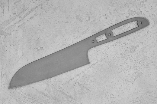 Заготовка для ножа, сталь VG-10 2,8мм. Модель "Геликон НС175" с клинком 175мм, ТО 62-63HRC