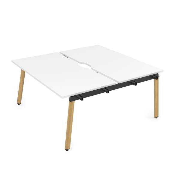 10БДНВ.269 Стол системы БЕНЧ, сдвоенный, на 2 рабочих места - начальный (1400*1235*750)