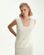 Топ на бретельках из итальянского льна