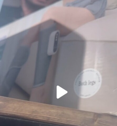 Массажер для ног серо белый