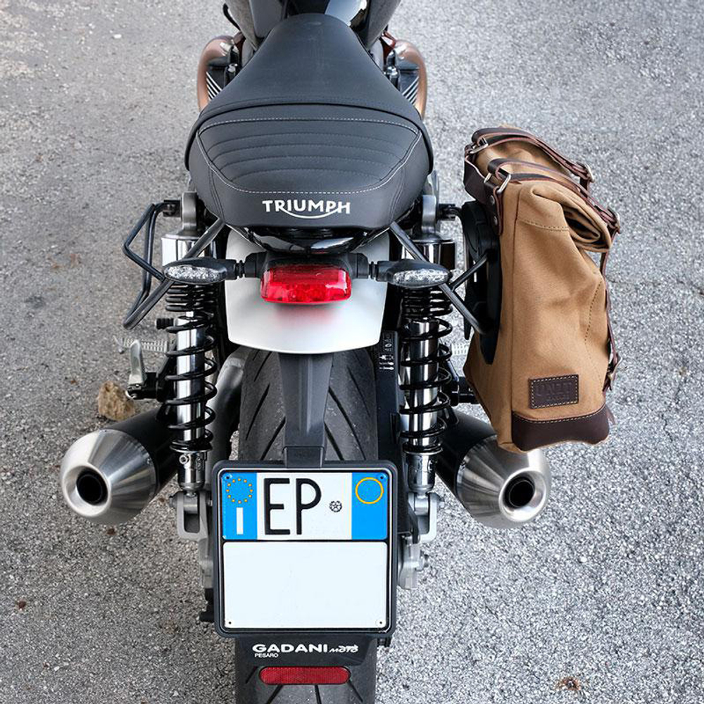 Unitgarage Боковая сумка из кожи + правый держатель Triumph Speed Twin 1200 (2019 + )