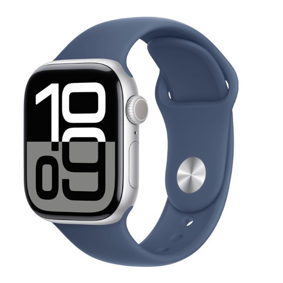 Часы Apple Watch Series 10 42mm Aluminium Case, Sport Band (Серебристый) M/L