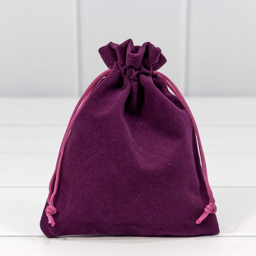 Мешочек 12х15см Бархат класс А (Фиолетовый)