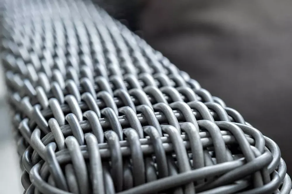 "Капучино" диван из искусственного ротанга двухместный, цвет графит