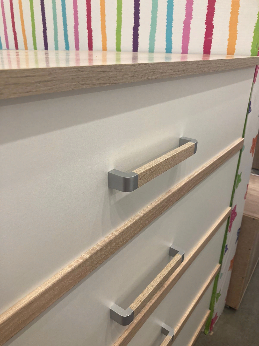 Комод Сакура дуб сонома/белый