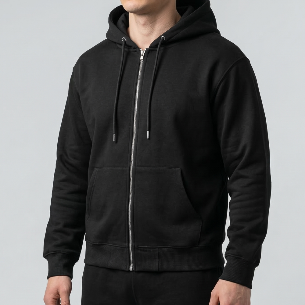 Худи Zip Supreme #1 • Черный