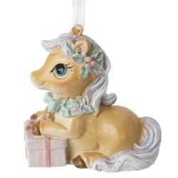 GAEM Фигурка декоративная подвесная "Лошадка", L6 W3 H6,5 см