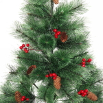 Ёлка «Сказочная принцесса» 120 см, леска, шишки, ягоды (100 веток)