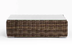 "Палермо" журнальный столик из искусственного ротанга, цвет соломенный
